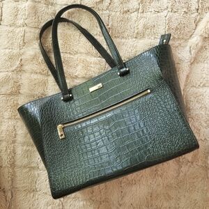 Kate Spade Embossed Leather Tote Bag Alligator